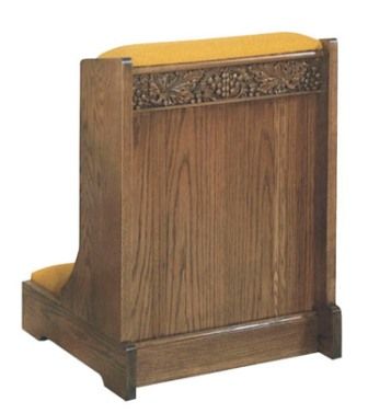 Prie Dieu 59 Shelf Padded Kneeler Armrest 24